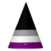 Aseksuele Pride-vlag Feesthoedjes (Links)