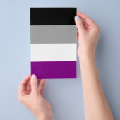 Aseksuele Pride Vlag Flyer (Hand)