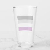 Aseksuele Pride-vlag Glas (Achterkant)