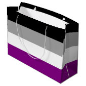 Aseksuele Pride Vlag Groot Cadeauzakje (Achterkant Gekanteld)