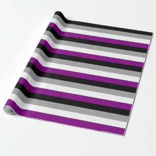 Aseksuele Pride Vlag Horizontaal Cadeaupapier