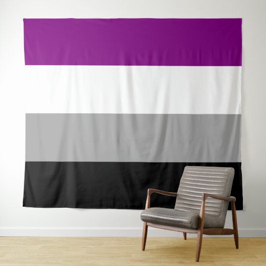 Aseksuele Pride-vlag horizontaal Wandkleed (In Situ (horizontaal))