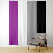 Aseksuele Pride-vlag horizontaal Wandkleed (In situ)