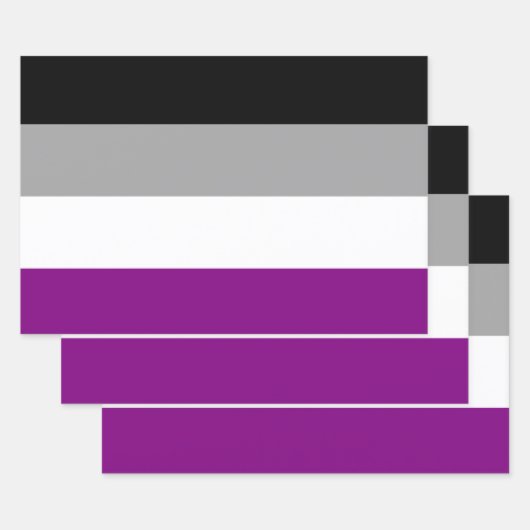 Aseksuele Pride Vlag Inpakpapier Vel (Set)