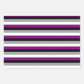 Aseksuele Pride-vlag Inpakpapier Vel (Voorkant 2)