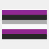 Aseksuele Pride-vlag Inpakpapier Vel (Voorkant)