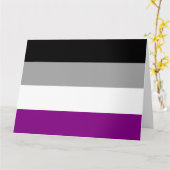 Aseksuele Pride-vlag Kaart (Gele Bloem)