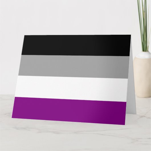Aseksuele Pride-vlag Kaart (Voorkant)