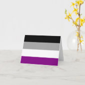 Aseksuele Pride-vlag Kaart (Gele Bloem)