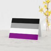 Aseksuele Pride Vlag Kaart (Gele Bloem)