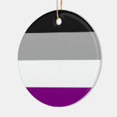Aseksuele Pride Vlag Keramisch Ornament (Links)