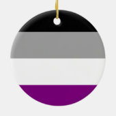 Aseksuele Pride Vlag Keramisch Ornament (Achterkant)