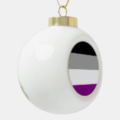 Aseksuele Pride Vlag Keramische Bal Ornament (Links)