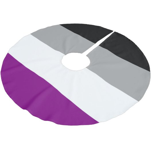 Aseksuele Pride-vlag Kerstboom Rok (Gekanteld)