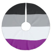 Aseksuele Pride-vlag Kerstboom Rok (Voorkant)