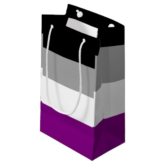 Aseksuele Pride-vlag Klein Cadeauzakje (Voorkant Gekanteld)