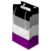 Aseksuele Pride-vlag Klein Cadeauzakje (Achterkant Gekanteld)