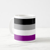 Aseksuele Pride-vlag Koffiemok (Voorkant links)