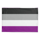 Aseksuele Pride-vlag Kussensloop (Achterkant-Links)