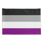 Aseksuele Pride-vlag Kussensloop (Achterkant-Rechts)