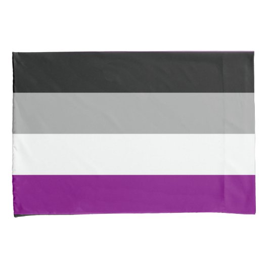 Aseksuele Pride-vlag Kussensloop (Voorkant-Rechts)