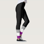 Aseksuele Pride-vlag Leggings (Rechts)