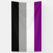 Aseksuele Pride Vlag LGBTQ Spandoek (Verticaal)