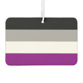 Aseksuele Pride-vlag Luchtverfrisser (Achterkant)