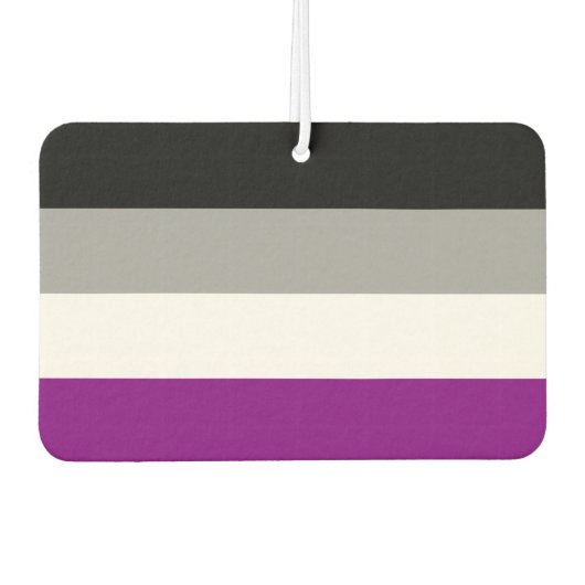Aseksuele Pride-vlag Luchtverfrisser (Voorkant)