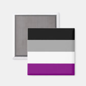 Aseksuele Pride-vlag Magneet (Voorkant / Achterkant)