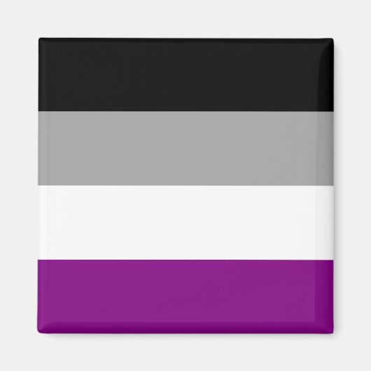 Aseksuele Pride-vlag Magneet (Voorkant)