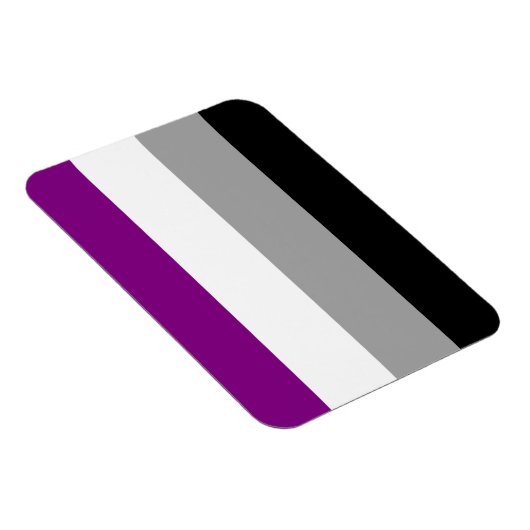 Aseksuele Pride Vlag Magneet (Rechterzijde)
