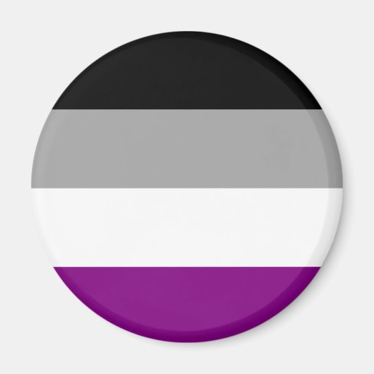 Aseksuele Pride-vlag Magneet (Voorkant)