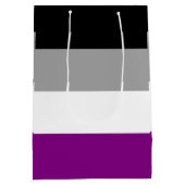 Aseksuele Pride-vlag Medium Cadeauzakje (Achterkant)