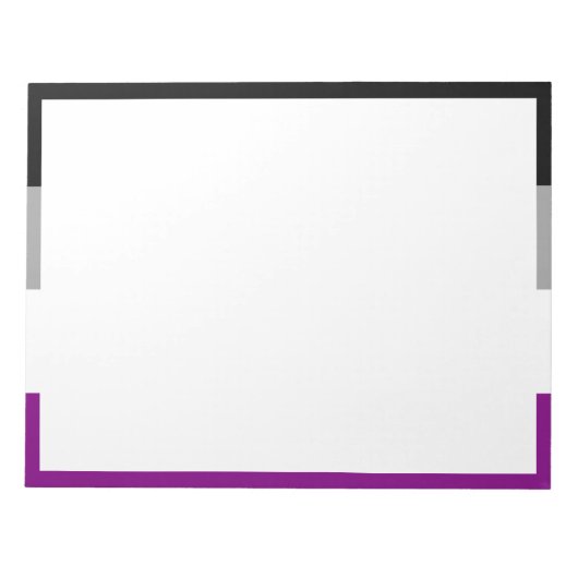 Aseksuele Pride-vlag Notitieblok (Voorkant)