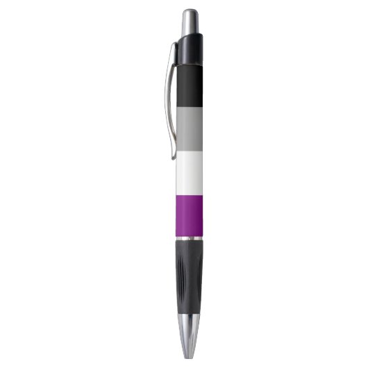 Aseksuele Pride Vlag Pen (Top (Verticaal))