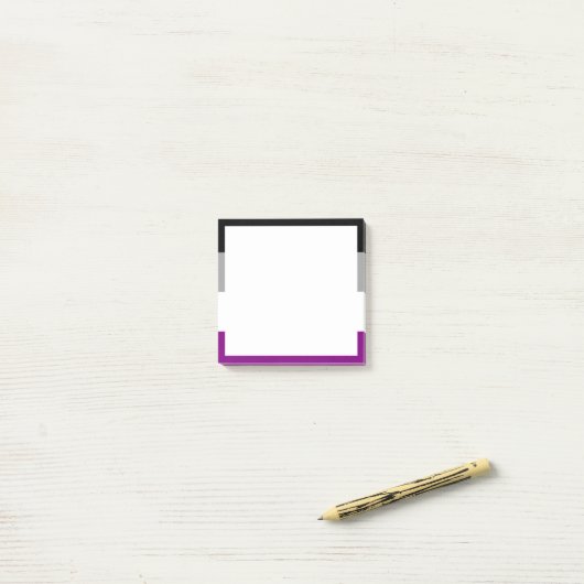 Aseksuele Pride Vlag Post-it® Notes (Op bureau)