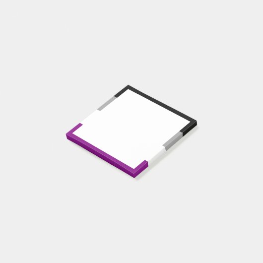 Aseksuele Pride Vlag Post-it® Notes (Schuin)