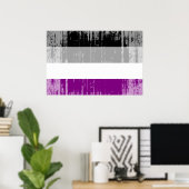 Aseksuele Pride Vlag Poster (Thuiskantoor)