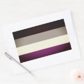 Aseksuele Pride Vlag Rechthoekige Sticker (Envelop)