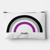 Aseksuele pride vlag Regenboog gepersonaliseerd Etui (Achterkant)