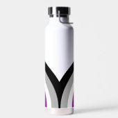 Aseksuele pride vlag Regenboog gepersonaliseerd Waterfles (Links)