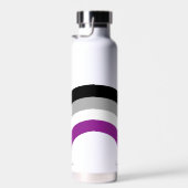 Aseksuele pride vlag Regenboog gepersonaliseerd Waterfles (Rechts)
