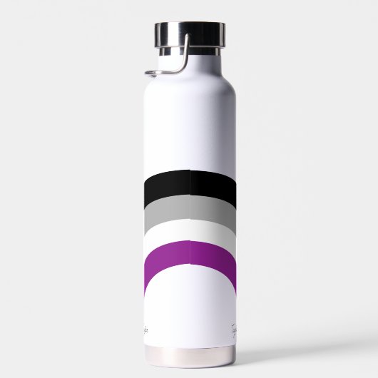 Aseksuele pride vlag Regenboog gepersonaliseerd Waterfles (Rechts)