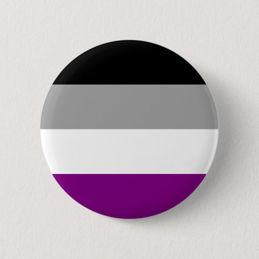 Aseksuele Pride Vlag Ronde Button 5,7 Cm (Voorkant)