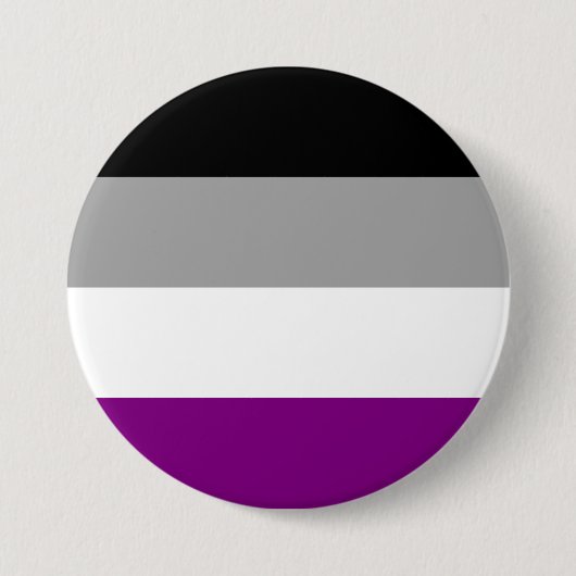 Aseksuele Pride-vlag Ronde Button 7,6 Cm (Voorkant)