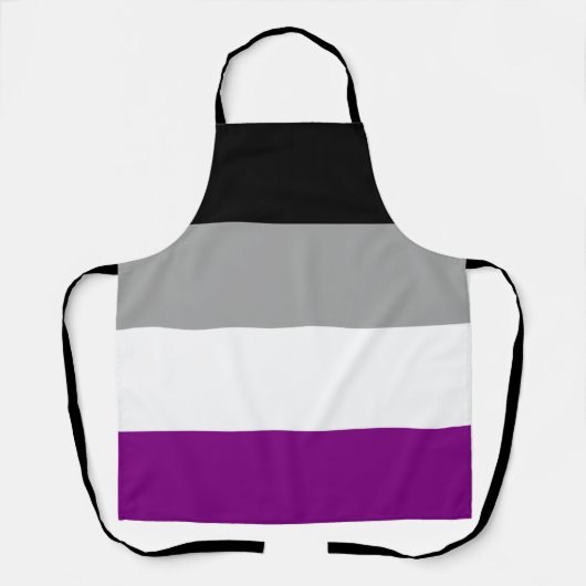Aseksuele Pride-vlag Schort (Voorkant)