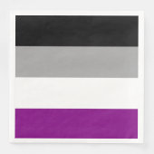 Aseksuele Pride-vlag Servet (Voorkant)