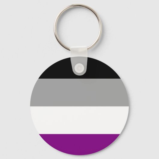 Aseksuele Pride Vlag Sleutelhanger (Voorkant)