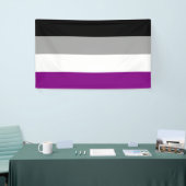 Aseksuele Pride-vlag Spandoek (Beurs)